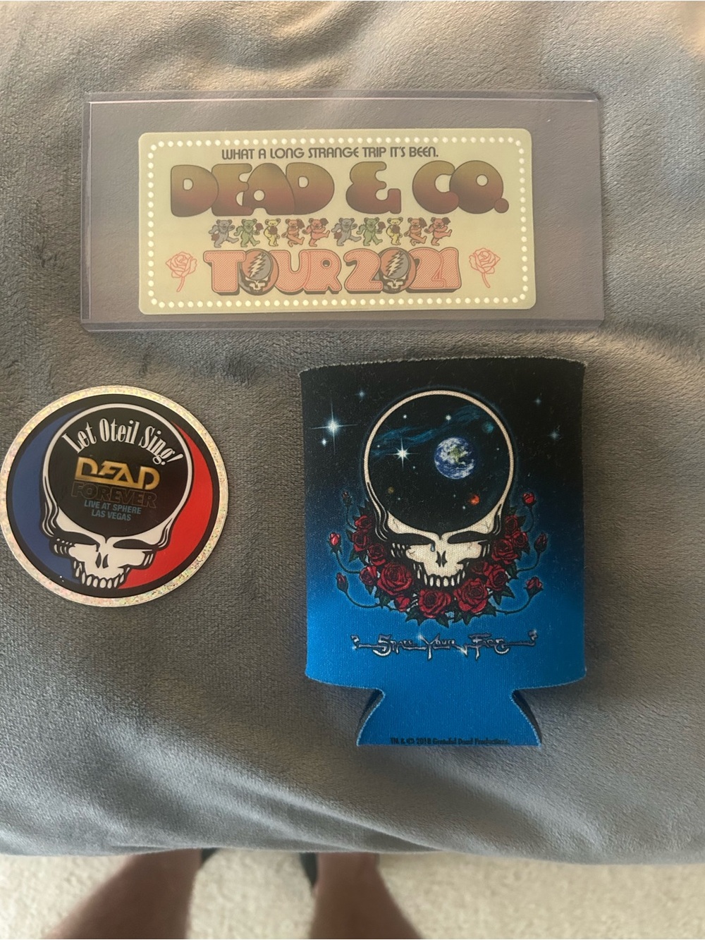 Tour 2021 Sticker and Can Cooler Set - Blue/Red/White